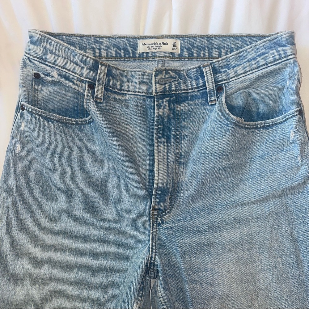 ABERCROMBIE & FITCH: 90’S STRAIGHT ULTRA HIGH RISE / SIZE 10 XTRA LONG LENGTH 🫐